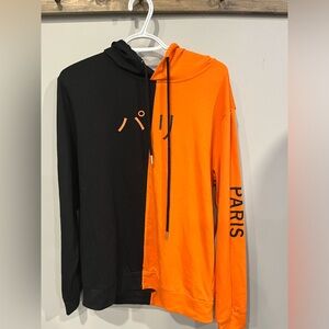 Thin unique sweater. Fit large-X-Large